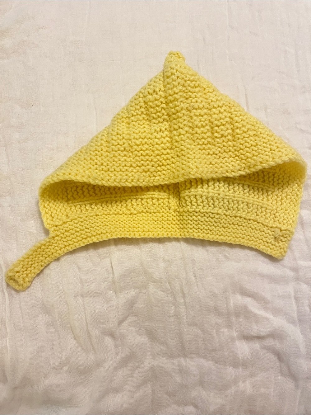 Vintage Knit Baby Hood